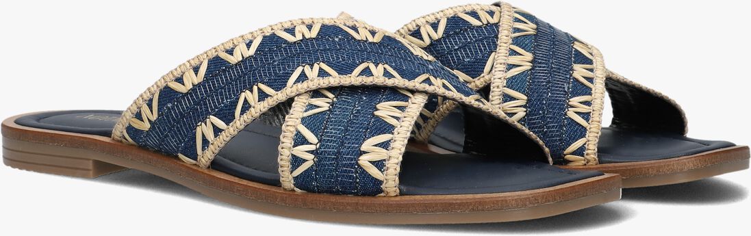 blauwe notre-v slippers 23172