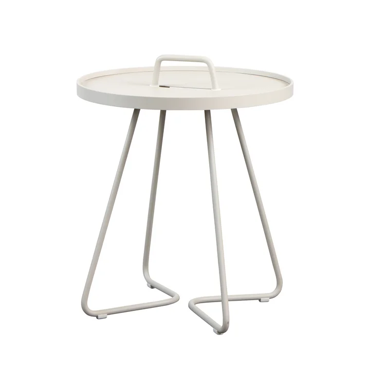 Cane-line - On-the-move Beistelltisch Outdoor, Ø 44 x H 54 cm, sand
