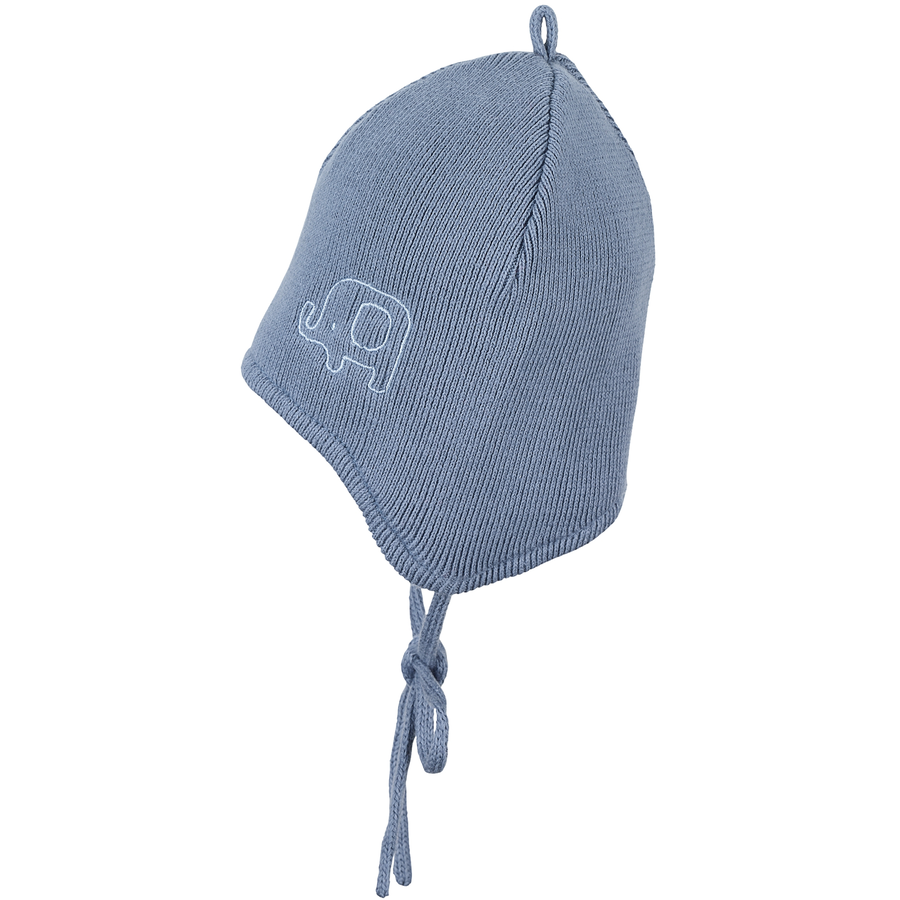 Sterntaler Strickmütze Elefant blau