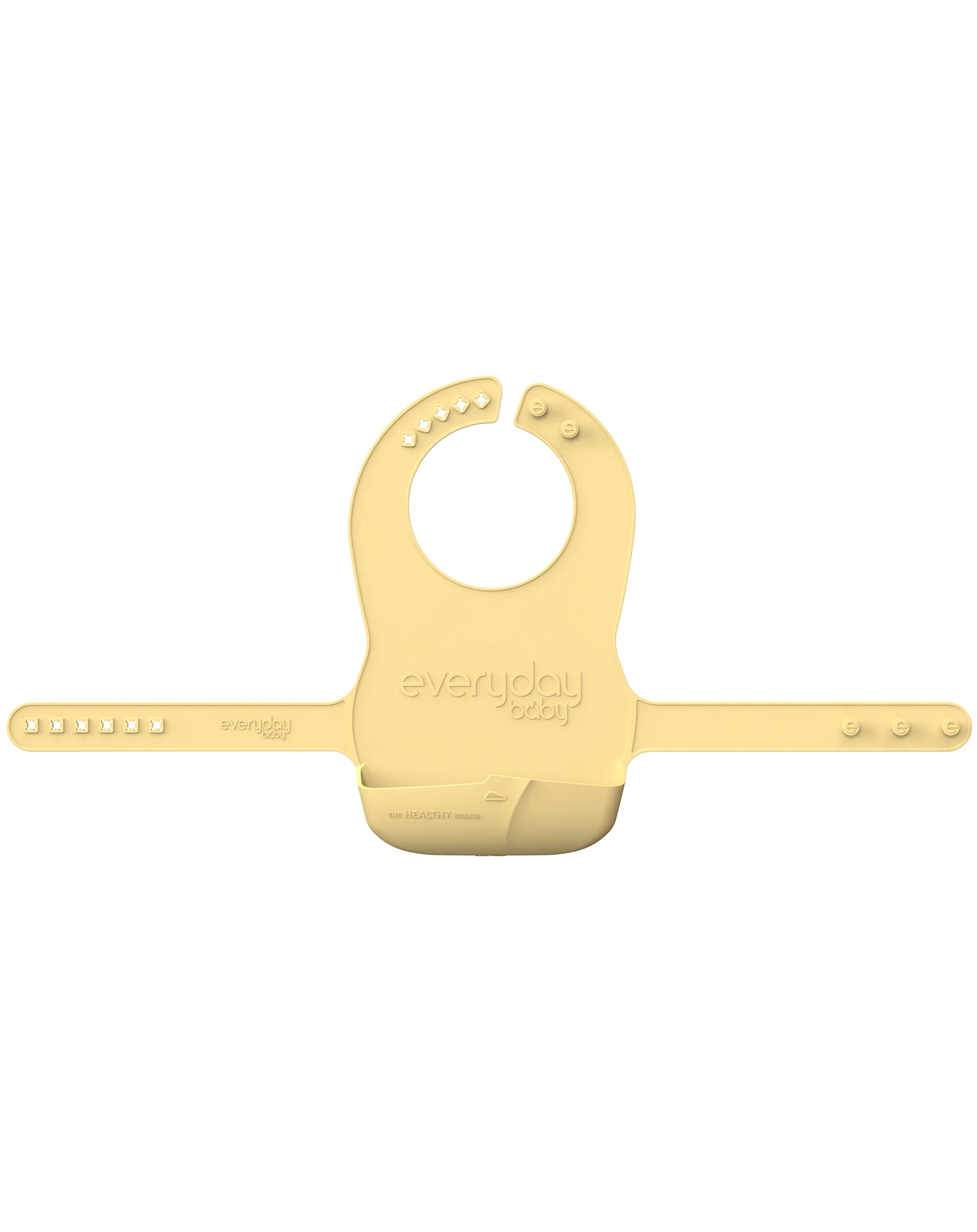 Silikon-Lätzchen EVERYDAY BABY - FOLDABLE (32x64) in gelb