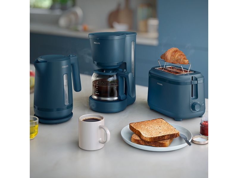 Philips Wasserkocher 3000 Series HD9411/71 1.7 l, Malibu Bl Wasserkocher mit grosser Deckelöffnung