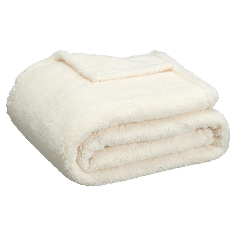 Plaid Flaine Beige 130x160 Cm