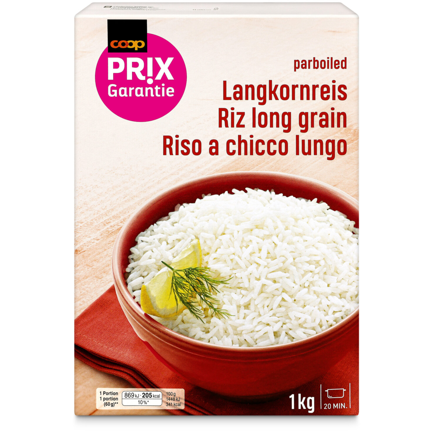 Prix Garantie Langkornreis Parboiled