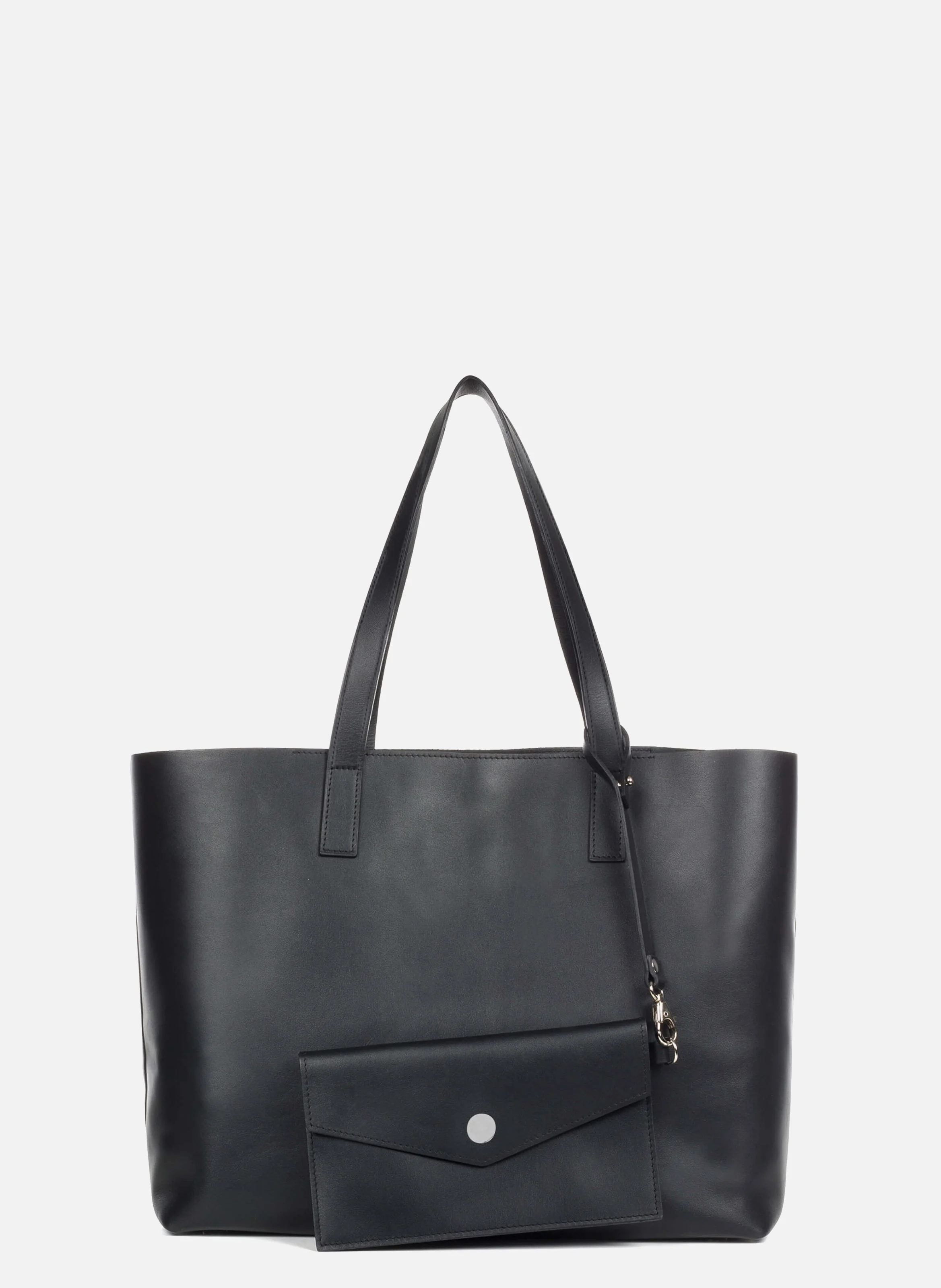 Sac cabas cuir lisse | Noir