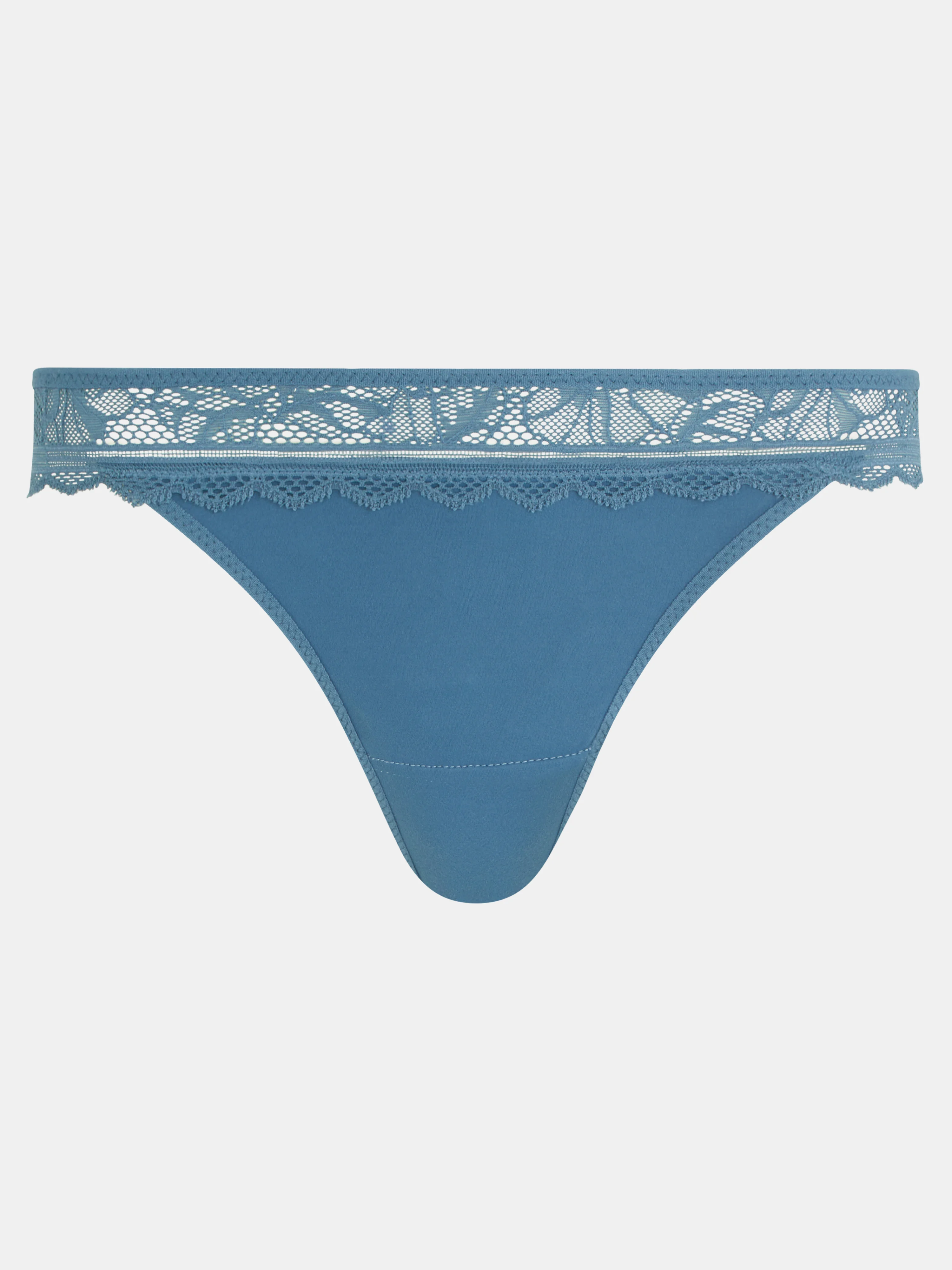 FLORAL TOUCH - Tanga en dentelle | Bleu
