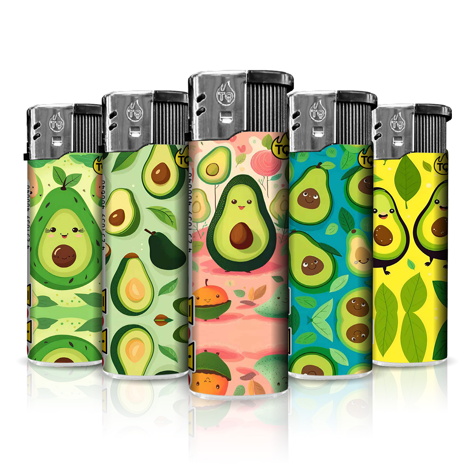 50x TobaliQ Elektronikfeuerzeug Avocados