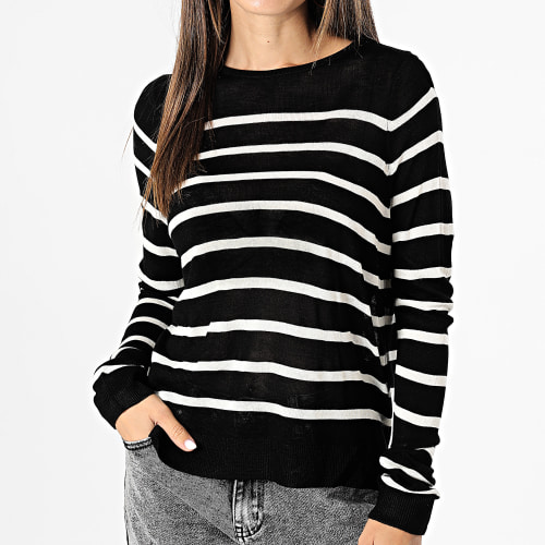 Pull Femme Nova Noir Blanc