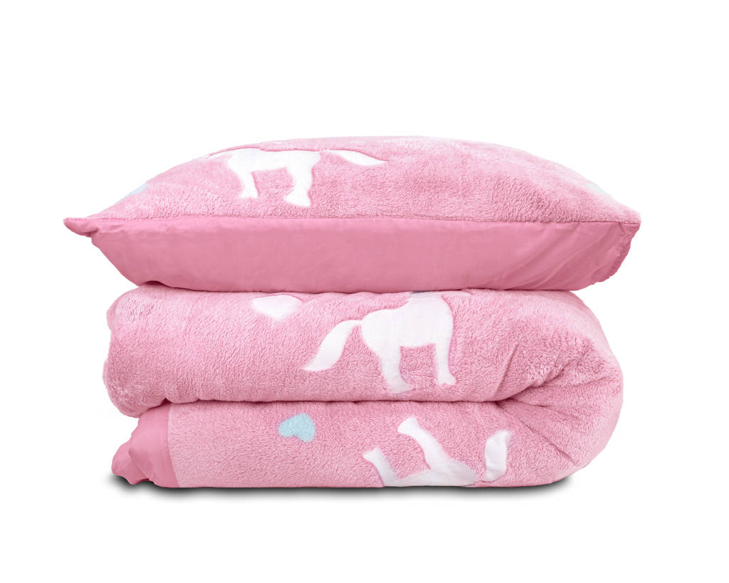 fleece dekbedovertrek 1 persoons (140x220 cm)