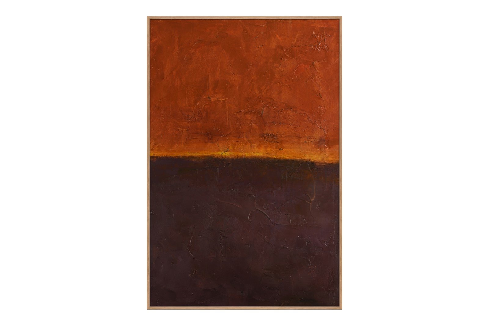 Edge red 100x150 cm Oak Frame