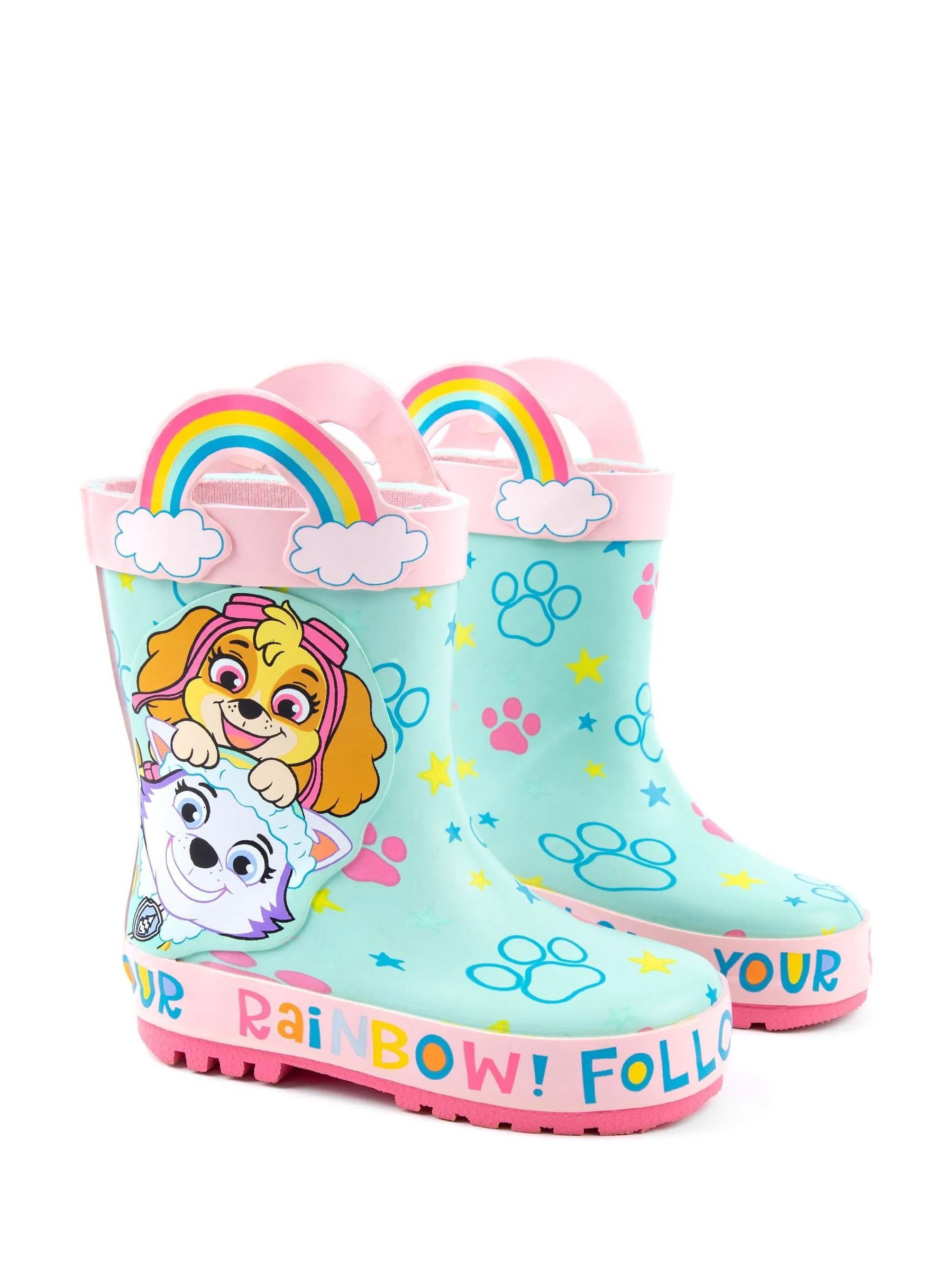 Vanilla Underground Paw Patrol Girls Skye & Everest regenlaarzen met hendels