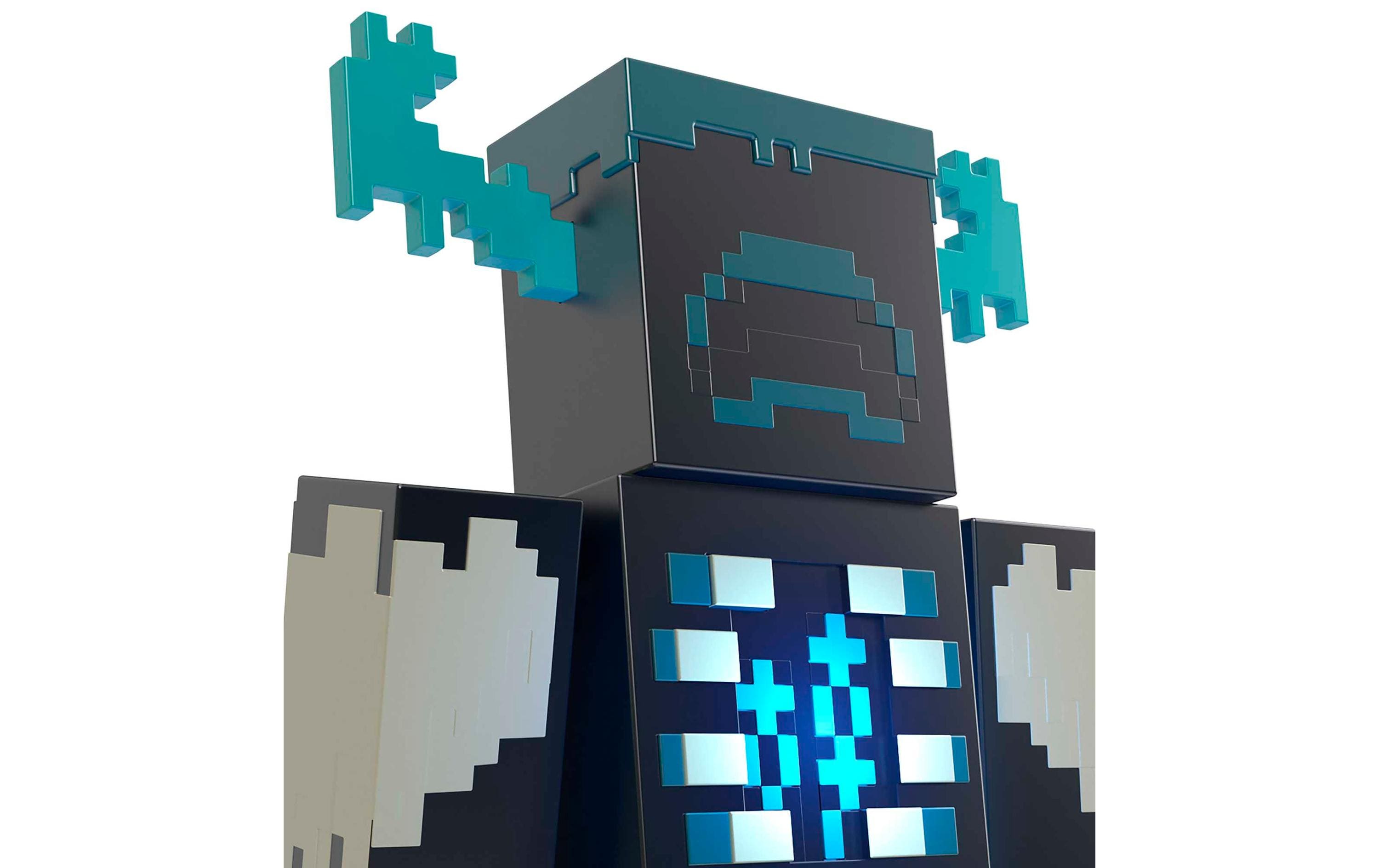 Minecraft: The WardenWarden-Figur mit Lichtern und Geräuschen