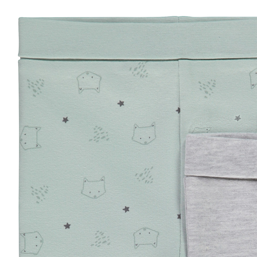 Lot de 2 caleçons en molleton motifs renard pour bébé