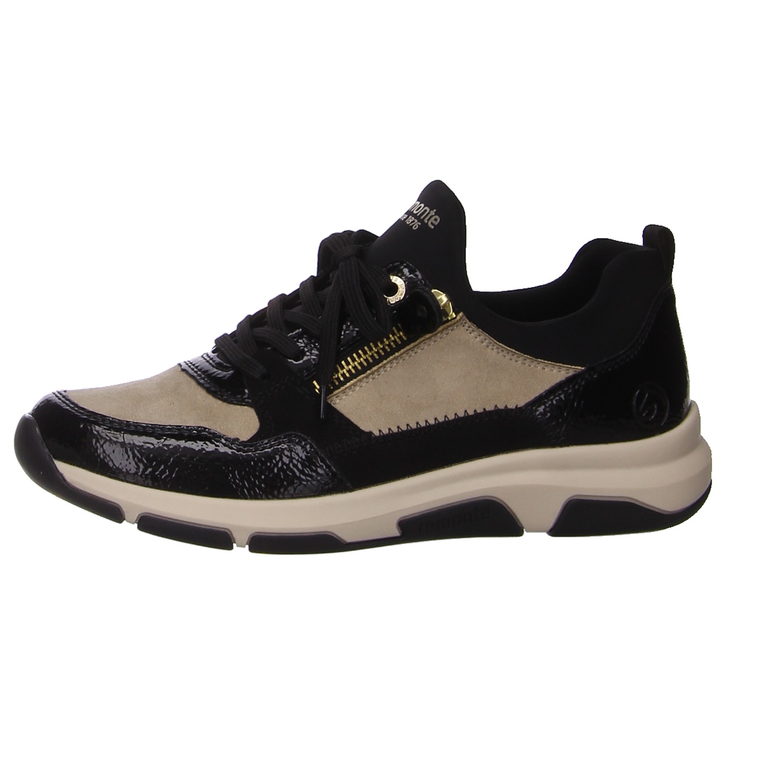 Remonte Sneaker schwarz/beige schwarz