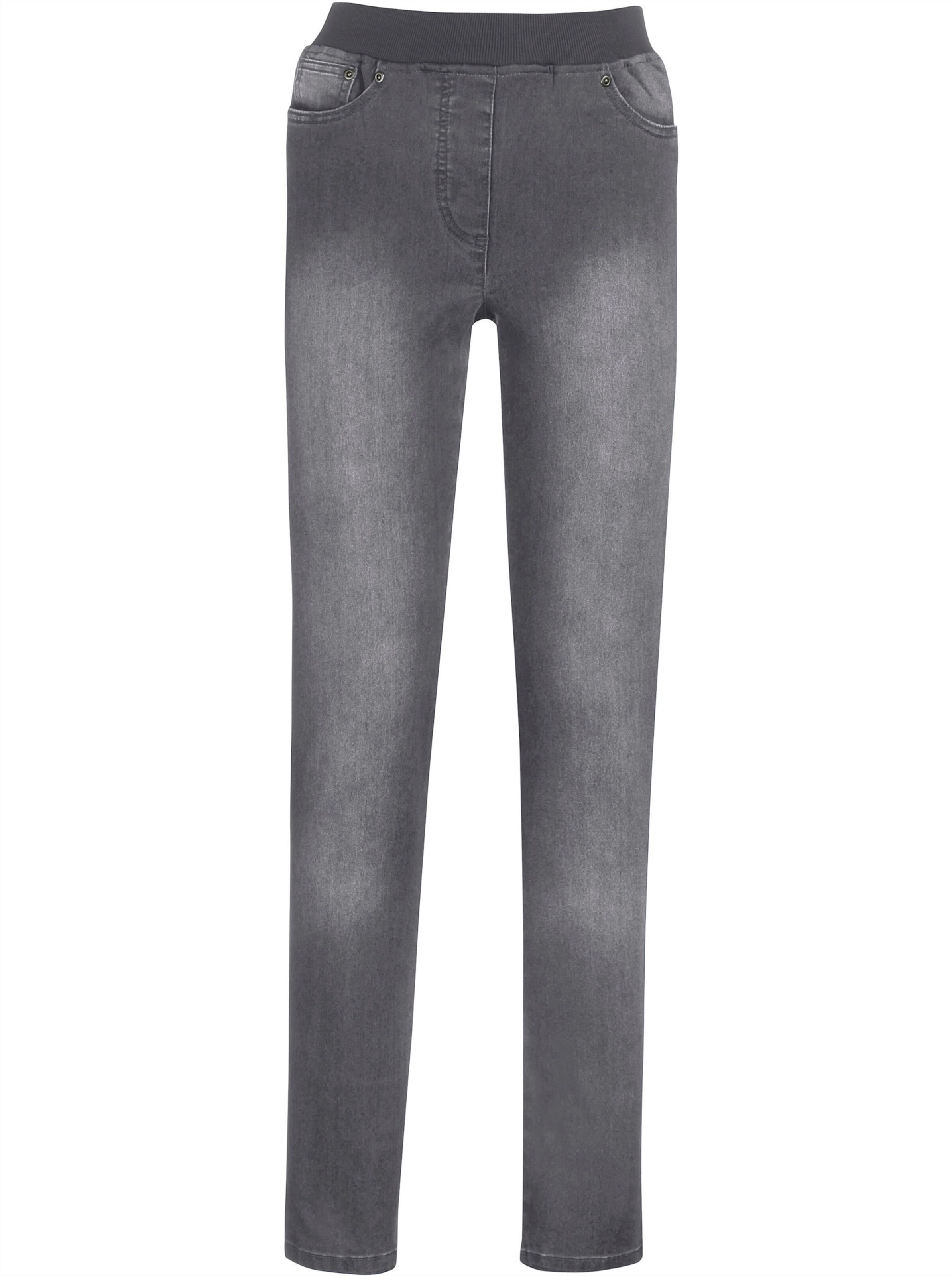Schlupfjeans in grey-denim