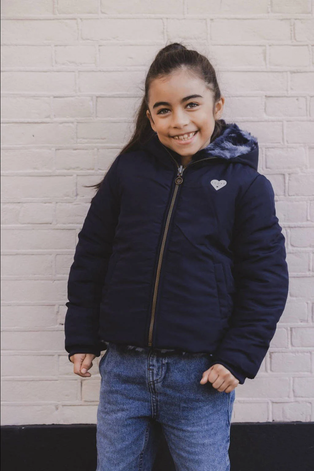LOOXS little winterjas donkerblauw