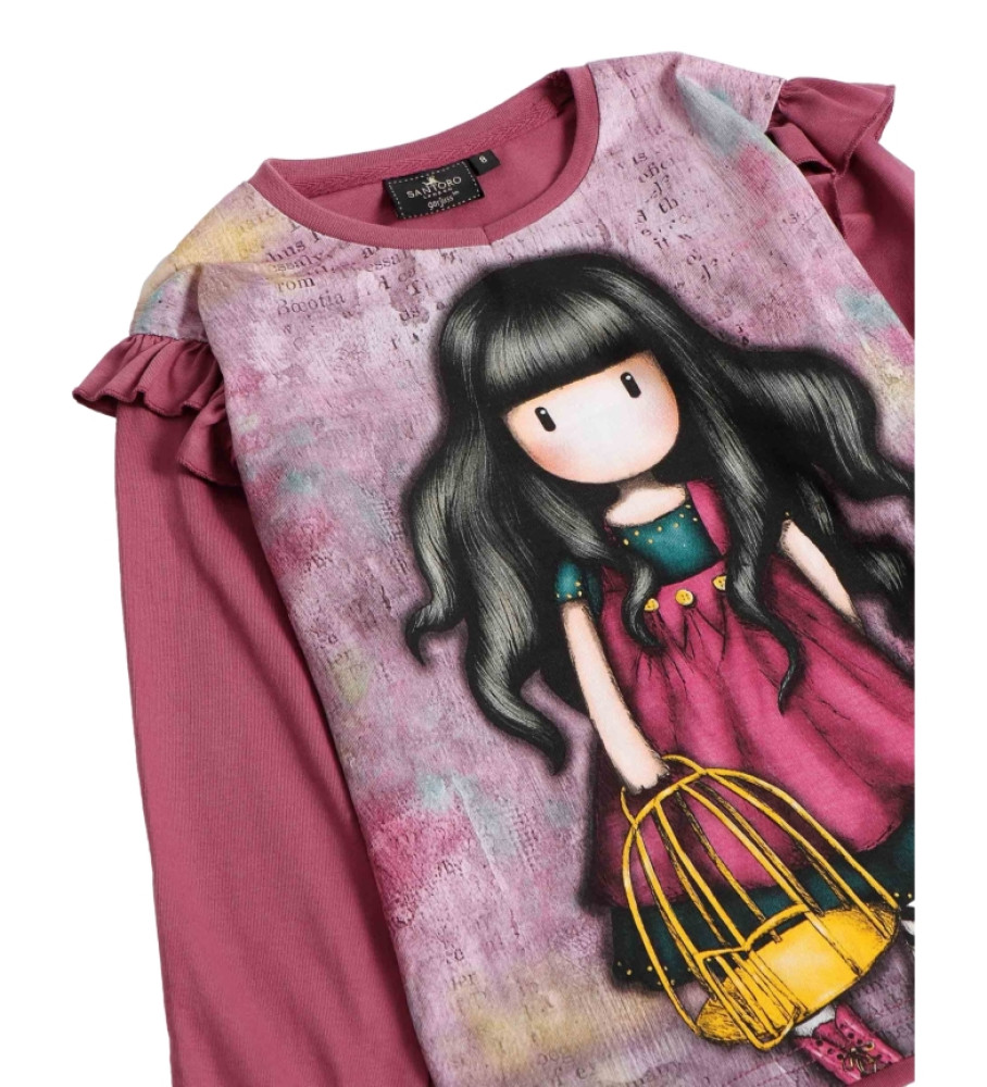 Pijama de manga comprida Santoro Flying The Nest roxo