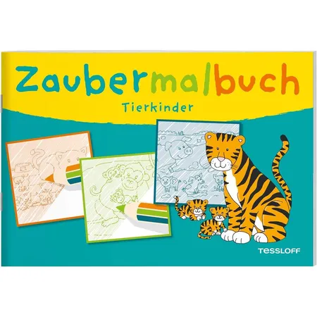 Tessloff Zaubermalbuch - Tierkinder mit magischen Zauberseiten