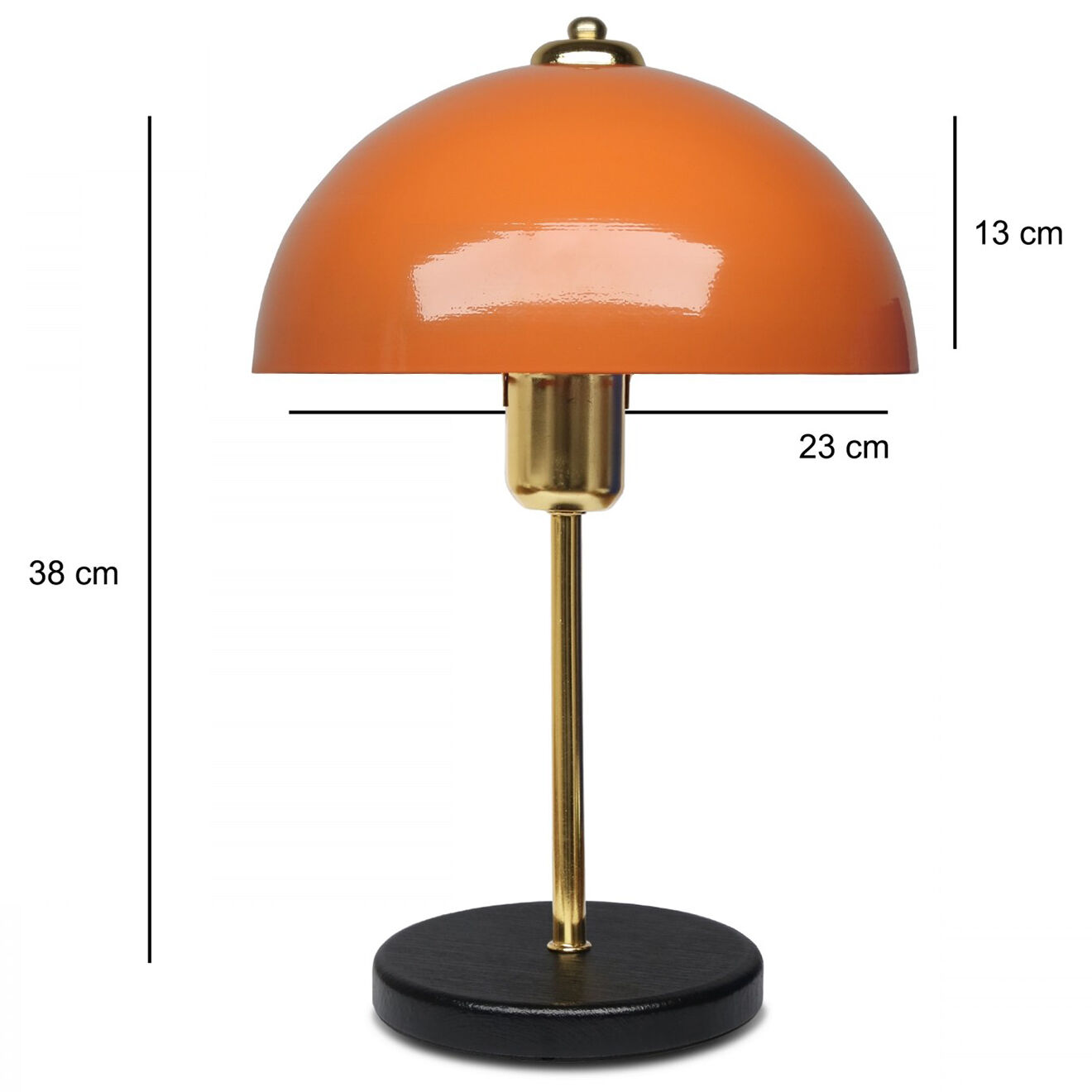 Opviq Lampe de table AYD orange  - D.23x12x38 cm
