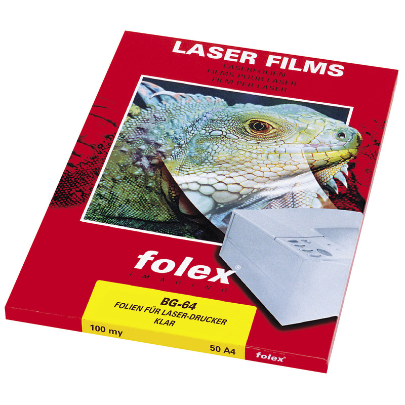 Folex Farblaserfolie BG-72, 50 Stück, A4