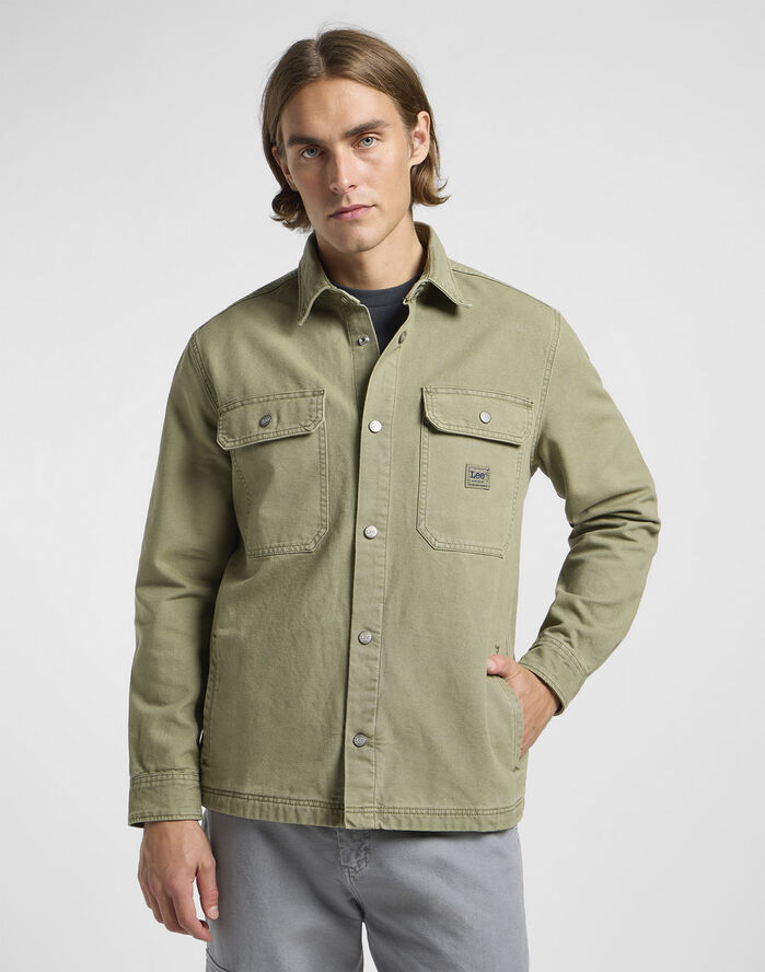 Lee WORKWEAR_OVERSHIRT MERCANTILE_GREEN Olv,sg,ms,htr,mlgrn,btlgr