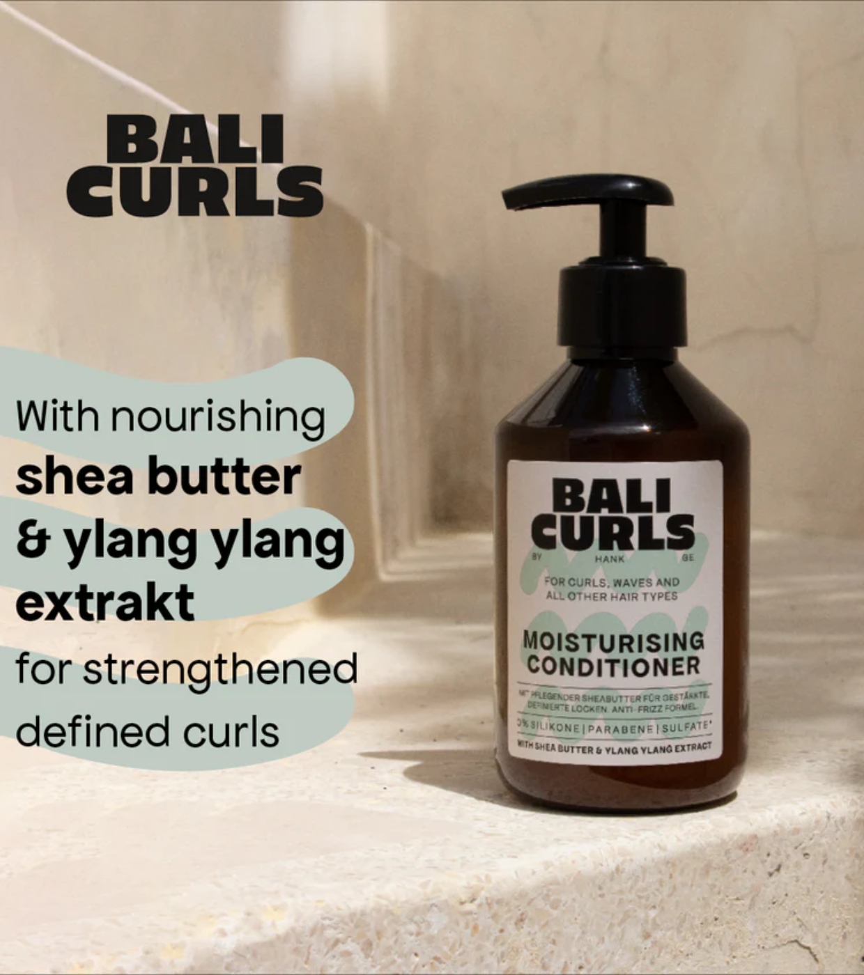 Bali Curls - Condicionador antifrizz e definidor de cachos