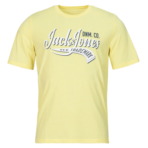 Jack & Jones - JJELOGO TEE SS O-NECK 2 COL SS24 SN - Jaune