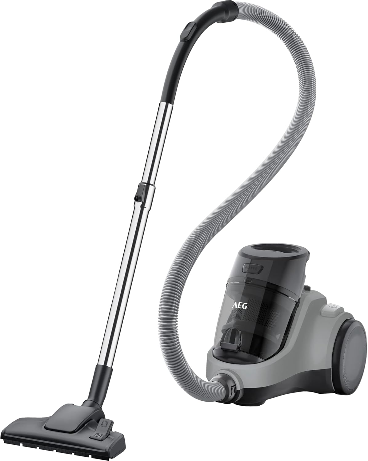 AEG LX5-2-2MG Staubsauger ohne Beutel / 750 Watt / 7m Aktionsradius / Für Hart- & Teppichböden / 360° Frontrad / Mineral-Grey