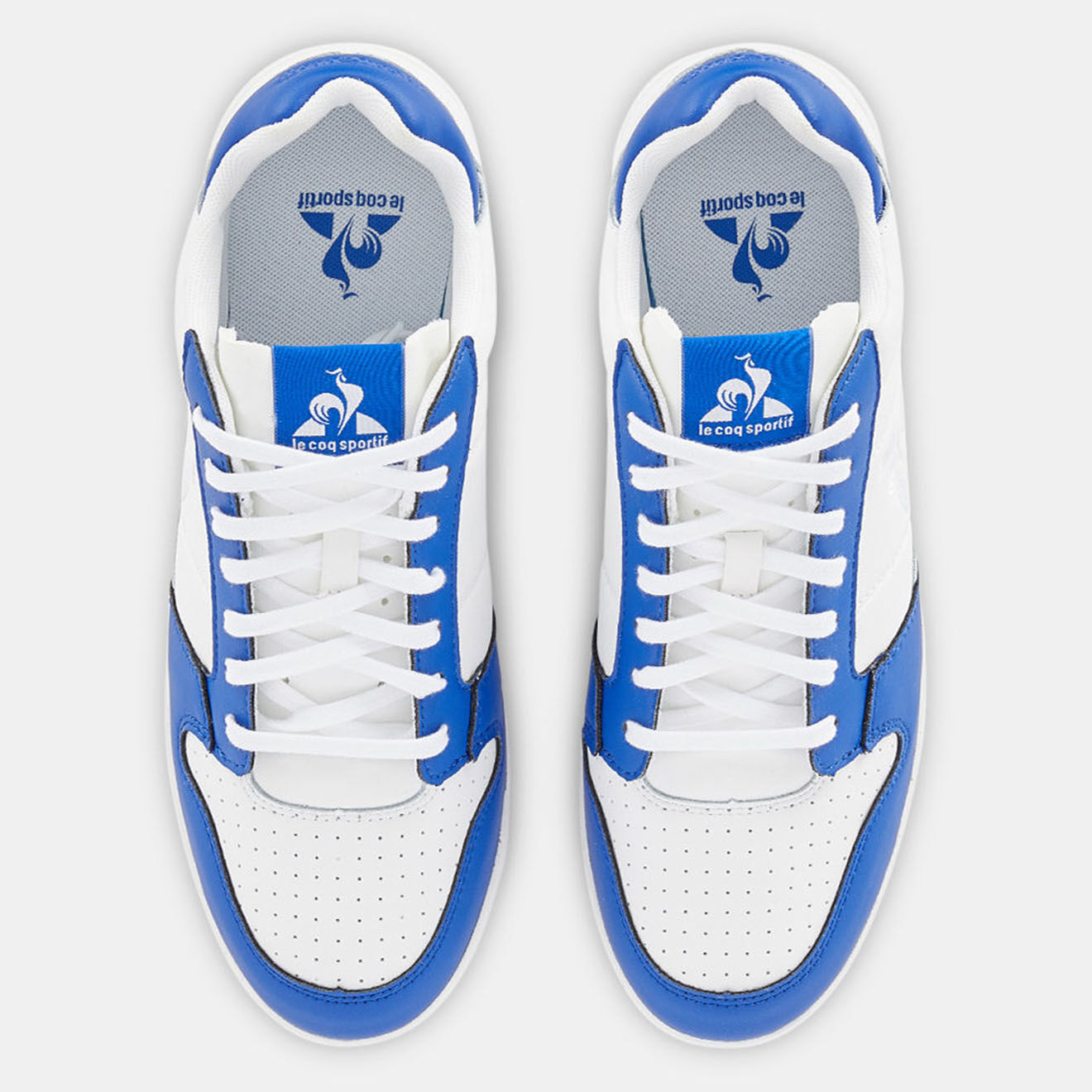 Le Coq Sportif Baskets en Cuir Breakpoint blanc/bleu