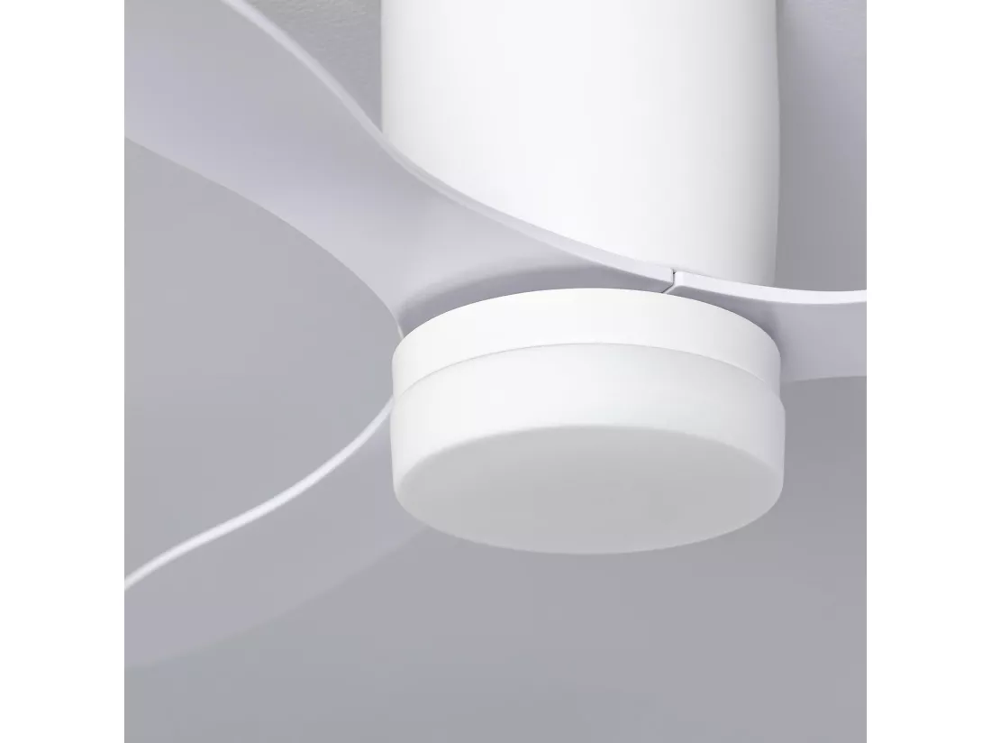 Ventilateur de Plafond Silencieux Weimar Blanc 132cm Moteur DC Télécommande Avec lumière