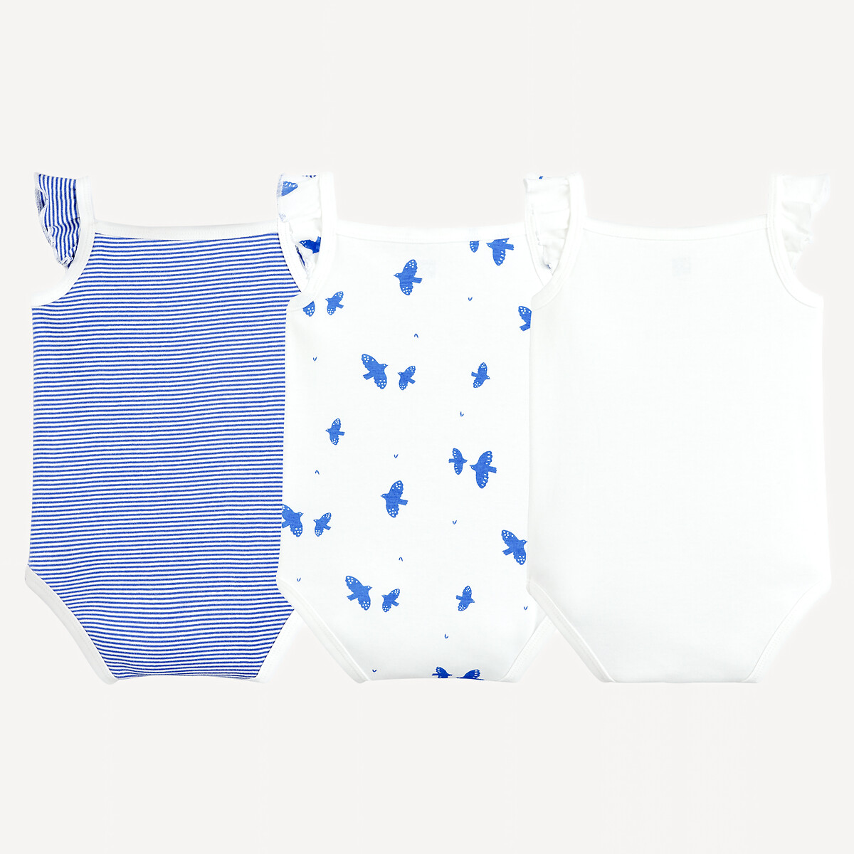 COLEÇÃO LA REDOUTE<br>Conjunto de 3 bodies sem mangas