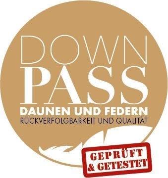 Badenia Trendline Eco Daunen-Kassettendecke medium mit 90% Daunen und 10% Federn der Klasse I , 135 x 200 cm, weiß, Öko- Tex Zertifiziert, produziert nach deutschem Qualitätsstandard