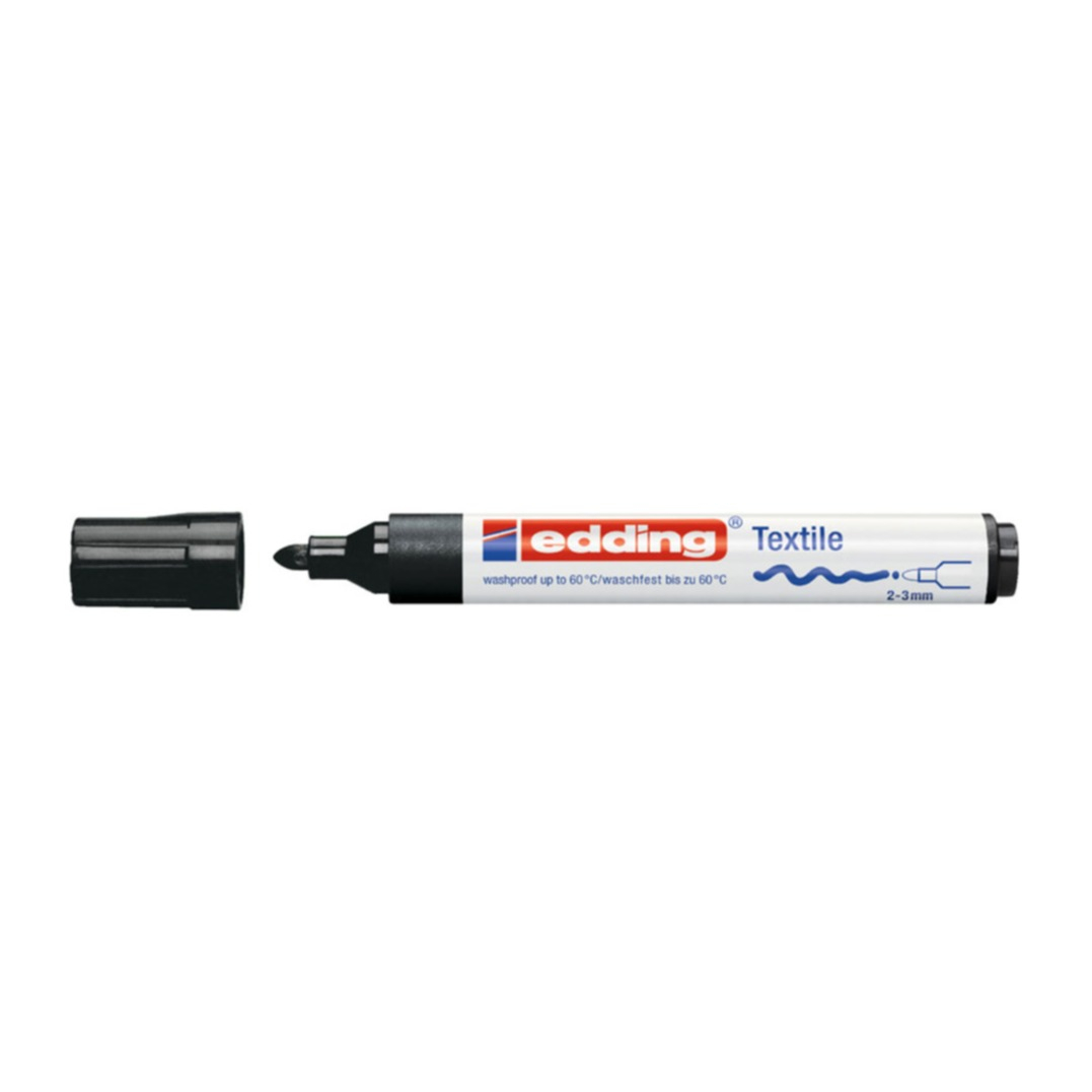 Textil Marker 4500 Waschmaschinenbeständiger Stift (4500-1) - Schwarz