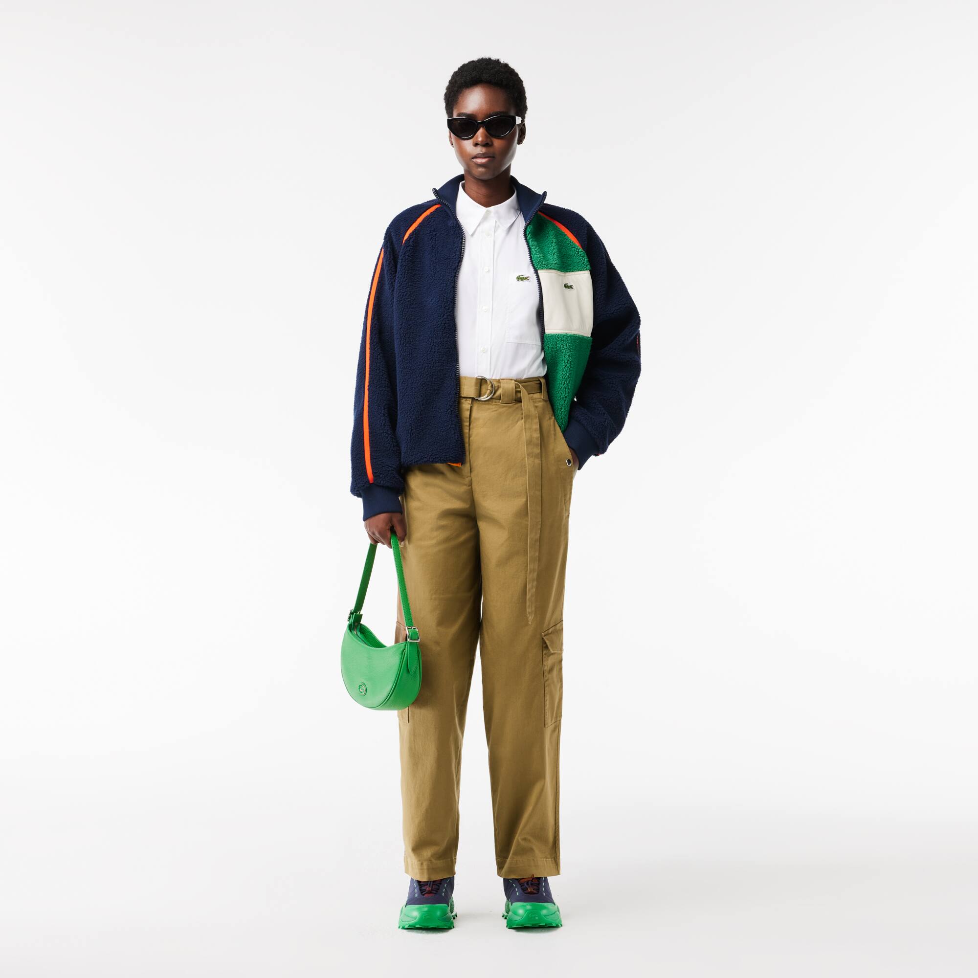 Cargohose aus Baumwoll-Gabardine mit Stretch Hosen & Shorts - Braun - Lacoste - Damen