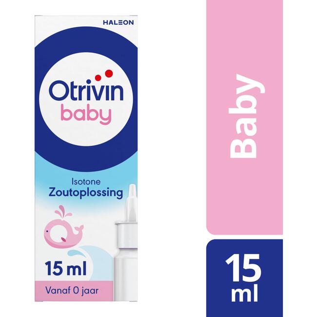Otrivin Baby Zoutoplossing Neusspray bij een Verstopte Neus 15 ML