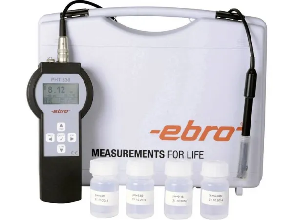 ebro PHT 830 Set 1 pH-måleapparat pH-værdi , Temperatur