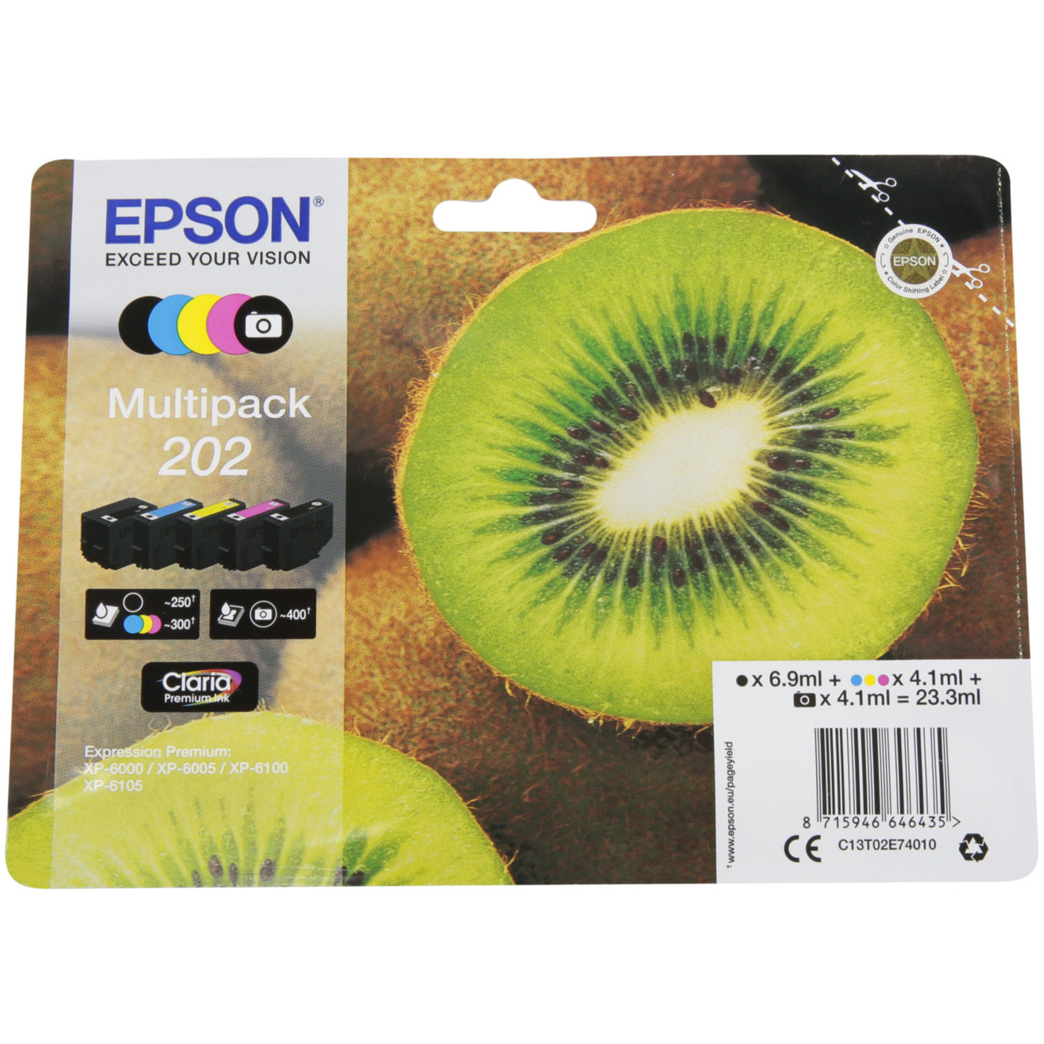 Epson Tintenpatrone color 202 Multipack