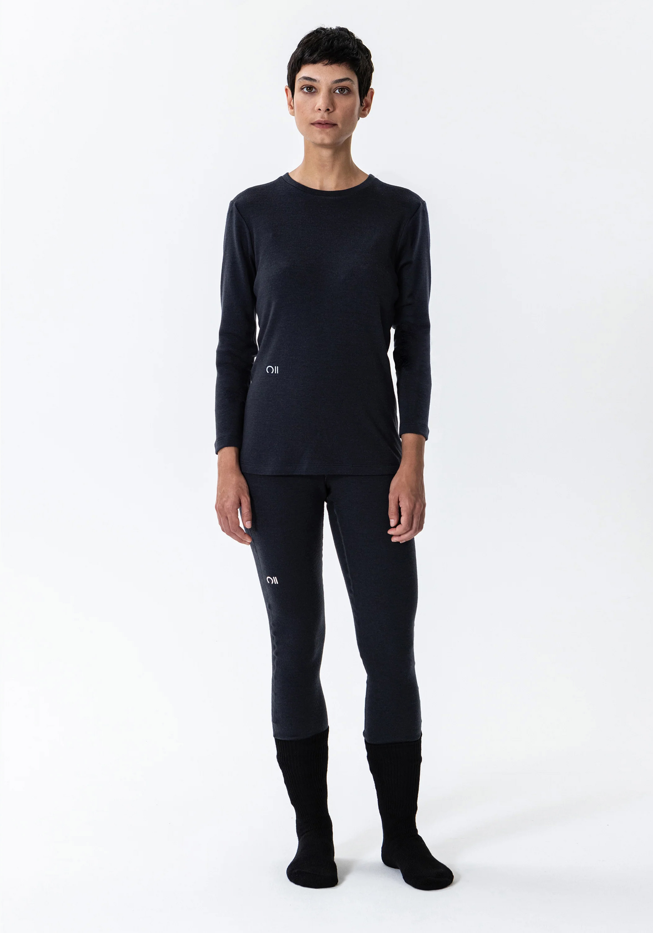 Rotauf Damen-Leggings Eco Merino 200 Pants Phantom