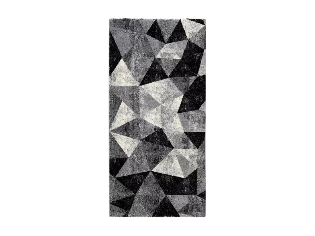 Tapis de couloir SERIE SAM GRIS NOIR 02
