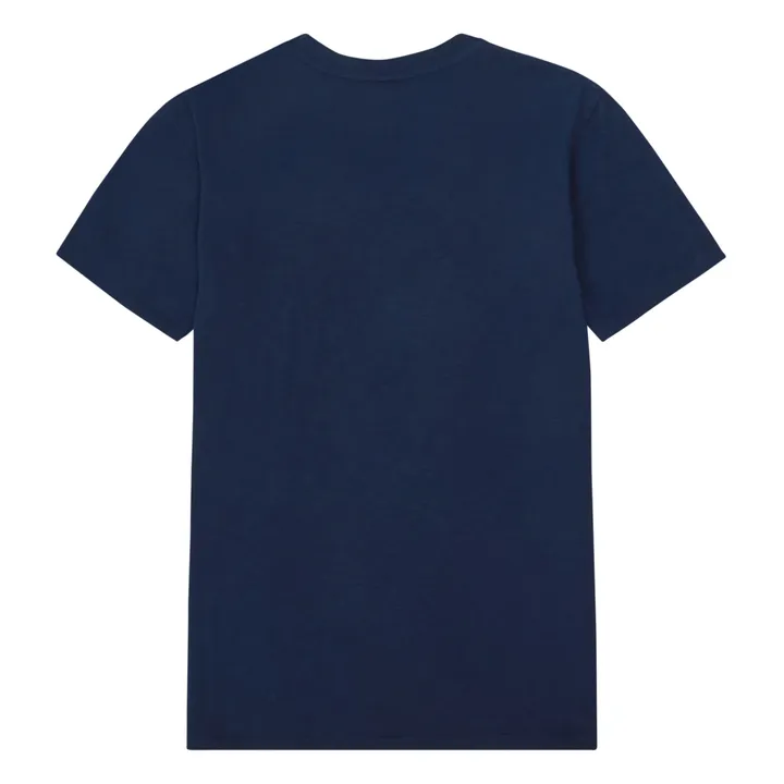 Velva Sheen T-shirt Rolled Coton | Bleu marine