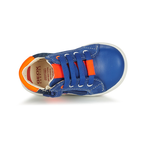 Geox - B BIGLIA B. B - NAPPA+DENIM SL - Bleu / Orange