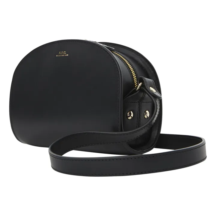 A.P.C. Sac Demi Lune Mini Cuir Lisse | Noir