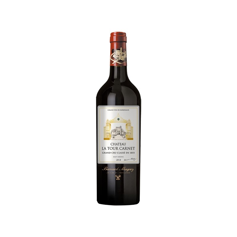 Château LA TOUR CARNET 2019 - Haut-Médoc - 4ème Cru Classé - par Caisse bois de 6 bouteilles 75 cl