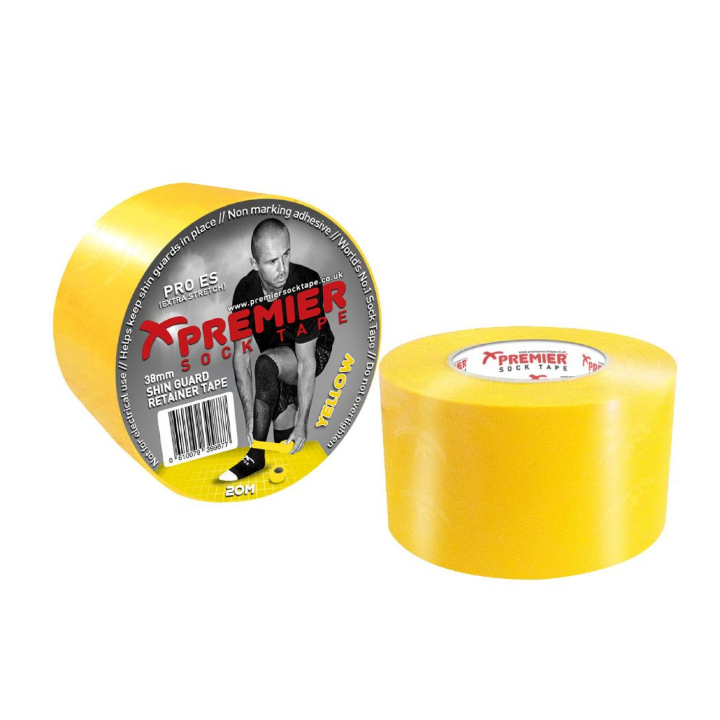 Premier Sokkentape 38mm x 20m Geel