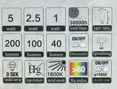 Freelight Freelight Led Lamp Smoke 64mm 4.3 Watt incl. Dimmer