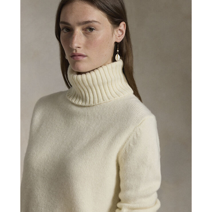 Polo Ralph Lauren Wool Turtleneck Sweater Authentic cream