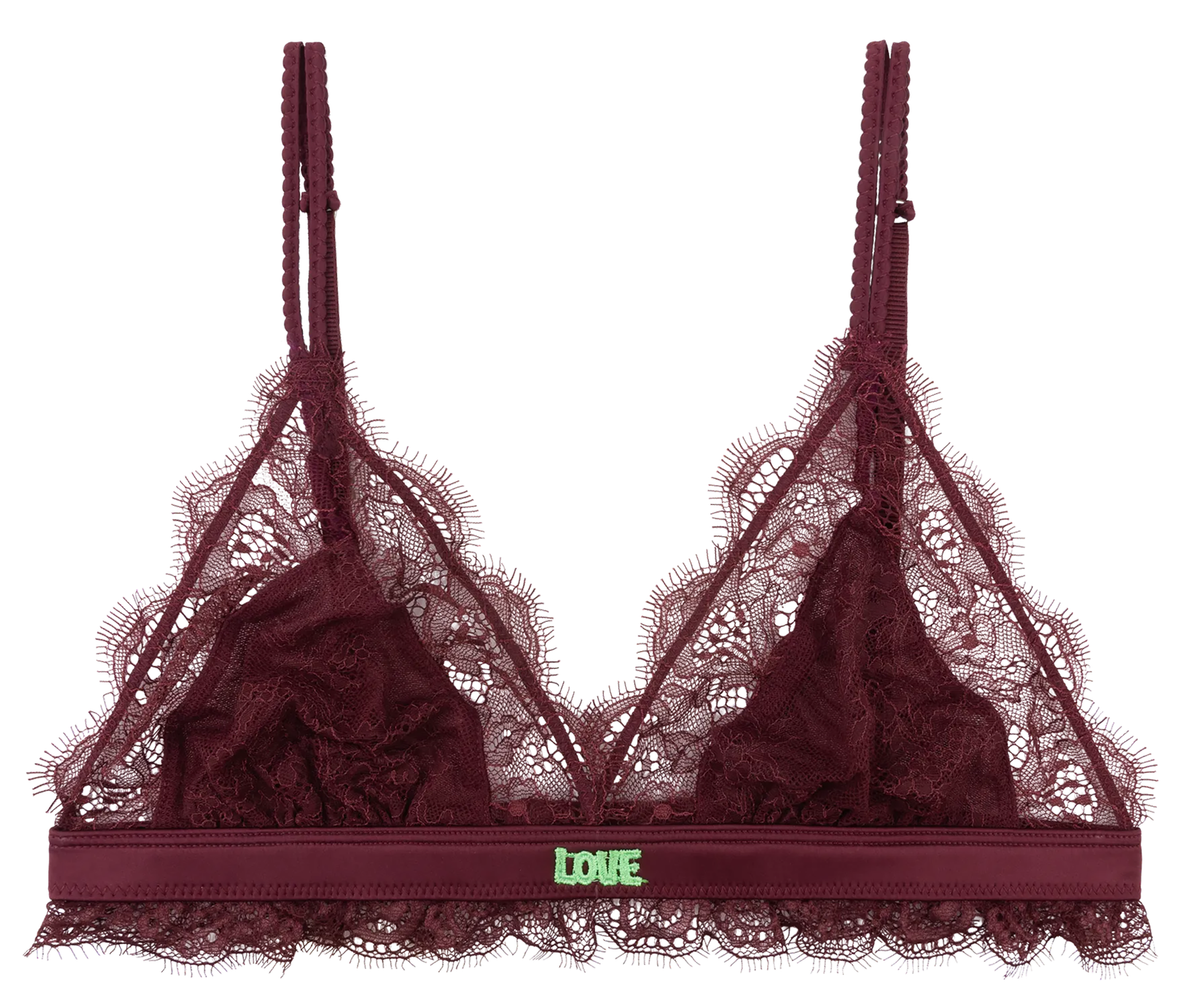 LOVE LACY - Soutien gorge sans armature à dentelle | Rouge
