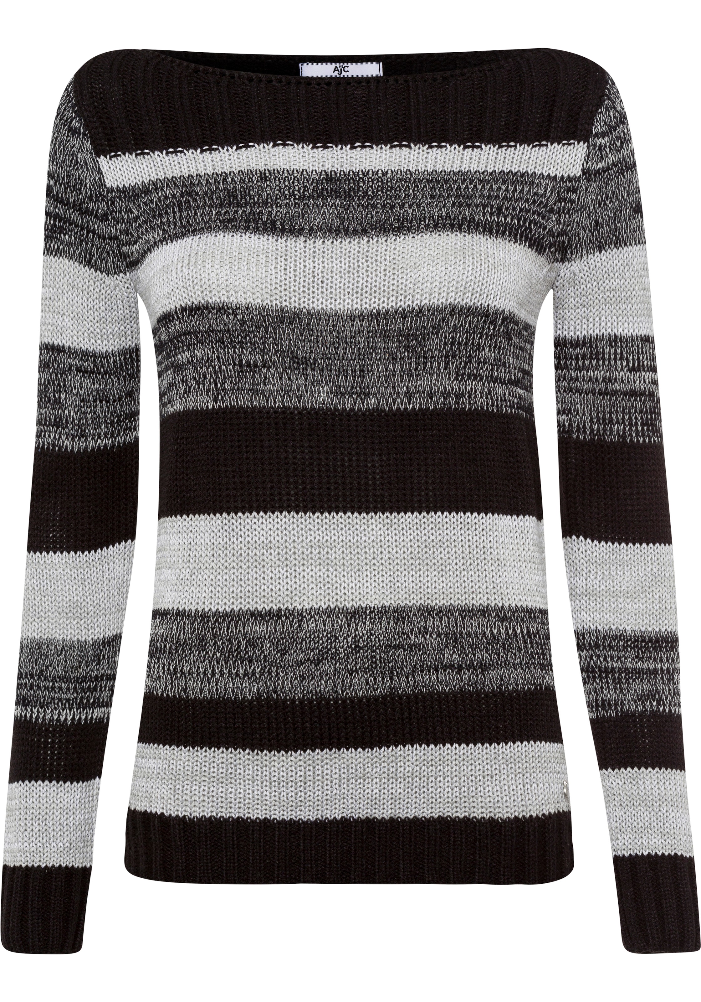 AJC Strickpullover , mit U-Boot Ausschnitt und tollem Streifendesign