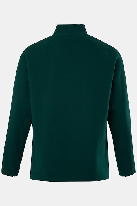 STHUGE Fleece-Troyer, Stehkragen, Applikationen, bis 8 XL