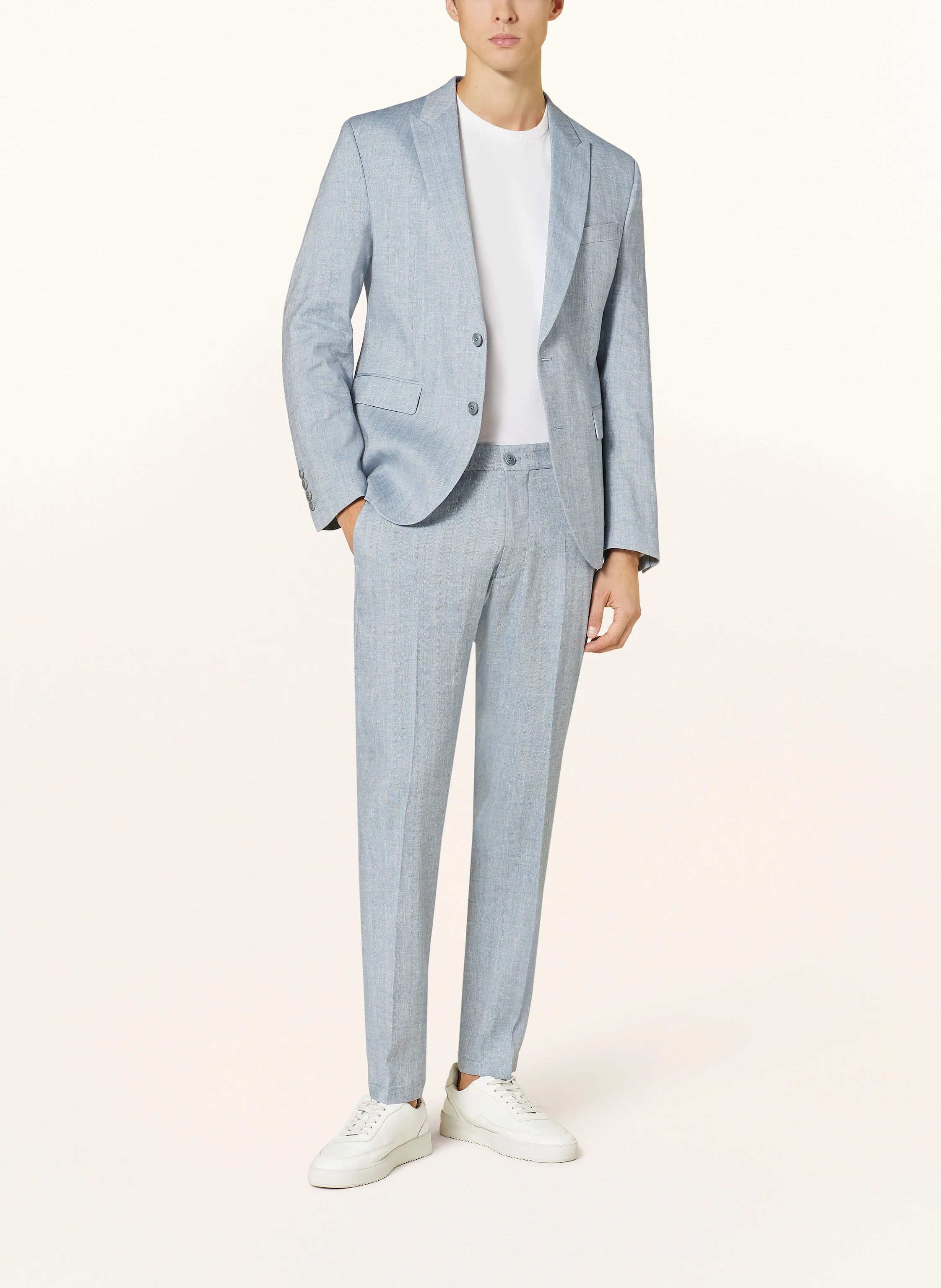 DRYKORN Anzughose AJEND Extra Slim Fit mit Leinen