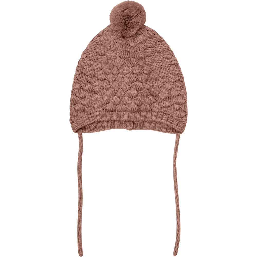 Køb Huttelihut Burlwood Bonnet Uld Strik Pompom